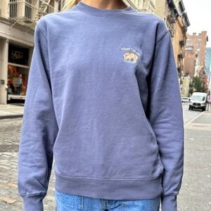 Brandy Melville John Galt Yukon Canada Embroidered Bear Crewneck Sweatshirt